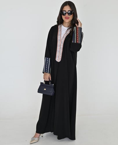 عبايه قماش حرير مغسول خفيف بارد صيفي ممزوجه بقماش...