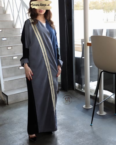 عبايه قماش حرير شمواه بألوان مميزه متناسقه بطقطق د...