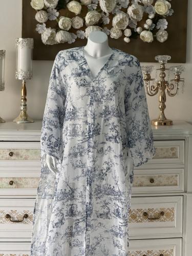 vintage blue kimono