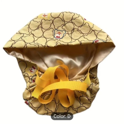 قبعة دكتور /ممرض ملونه مع شريط + لاستك من الخلف ال...