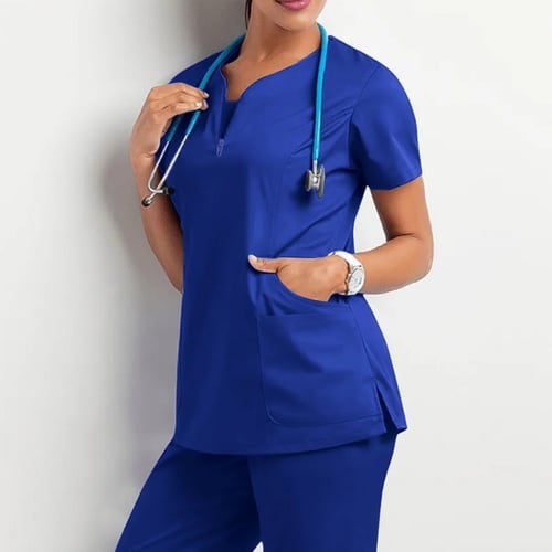 طقم كامل سكراب نسائي عصري مطور جميل فتحة الرقبه بس...