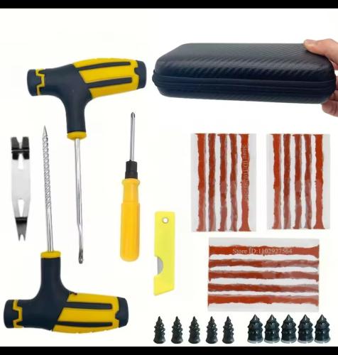 طقم تصليح إطارات السيارة رقعه