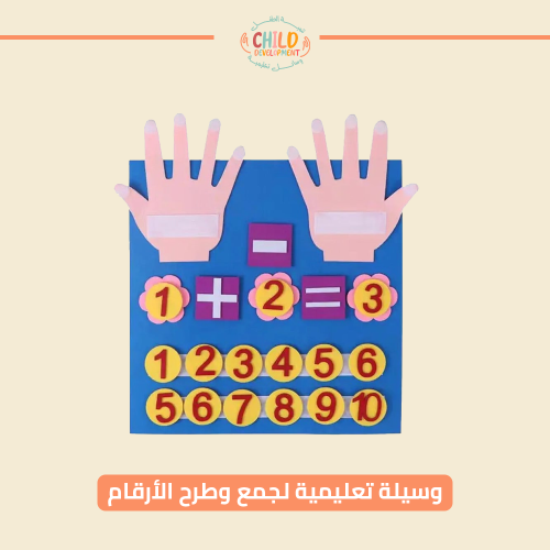 وسيلة تعليمية لجمع وطرح الأرقام