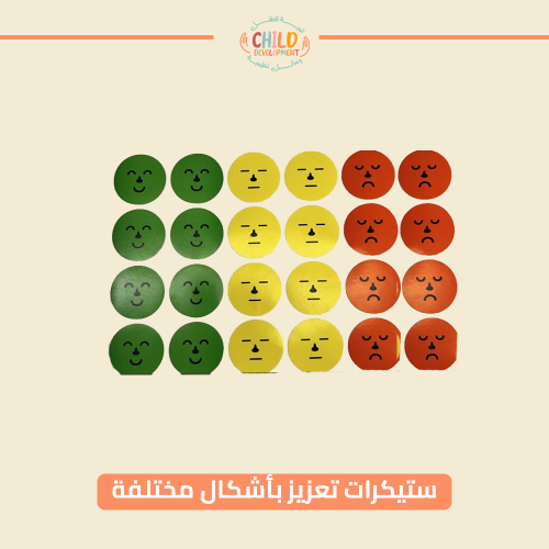 ستيكرات تعزيز بأشكال مختلفة