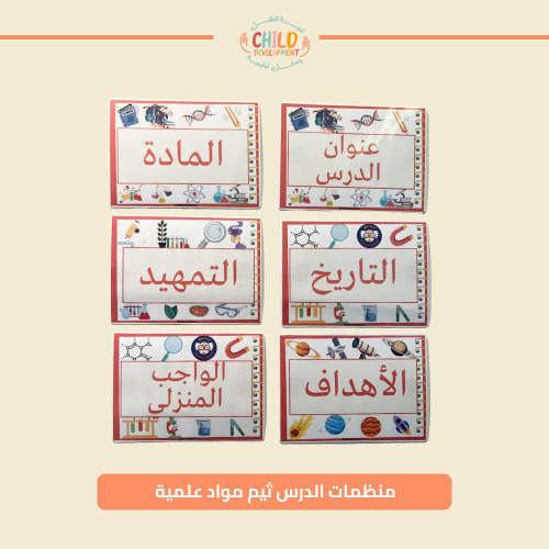 منظمات الدرس ثيم مواد علمية