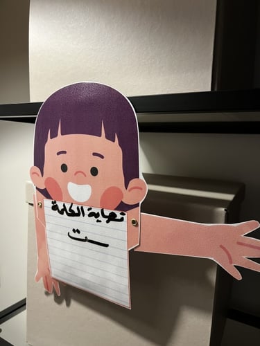 وسيلة لكتابة مواضع الحروف الثلاثة