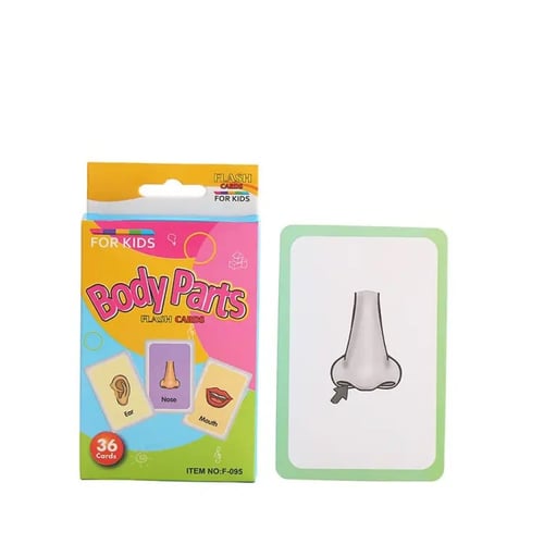 بطاقات أجزاء الجسم