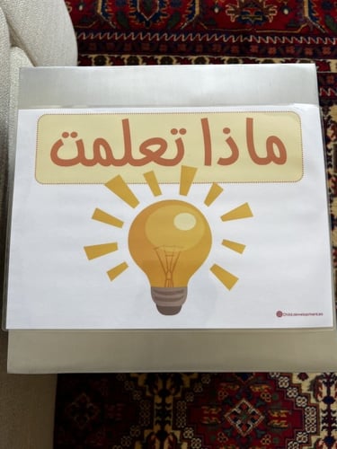 جدول التعلم KWL يلصق على السبورة