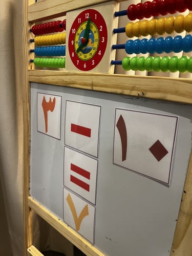 بطاقات جميع الأرقام والعمليات الحسابية