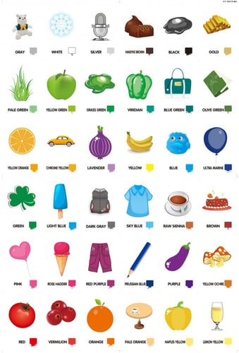 بطاقات الألوان