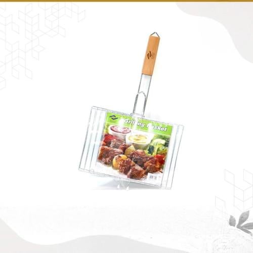 شواية ستيل 30*20سم بيد خشبيه