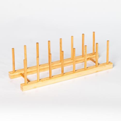 منظم صحون خشبي