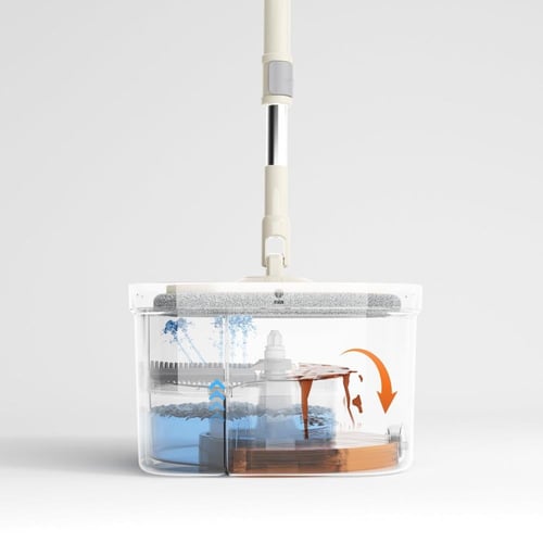 ممسحة الموقد المطورة برأس مربع