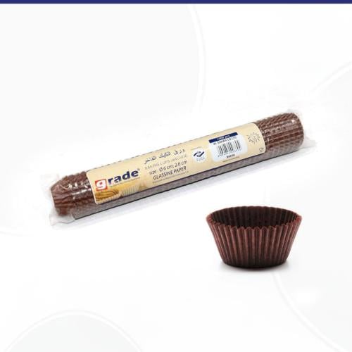 ورق كيك بني (6سم) 1000حبه