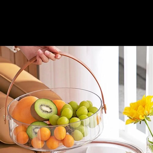 علبة اكريليك بغطاء 21سم