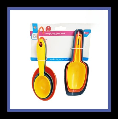 طقم ملاعق مقادير 9 قطع بعدة الوان