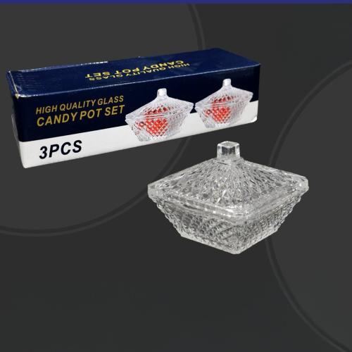 طقم تمريات زجاج 3 حبات