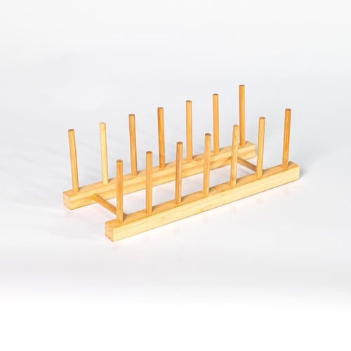 منظم صحون خشبي