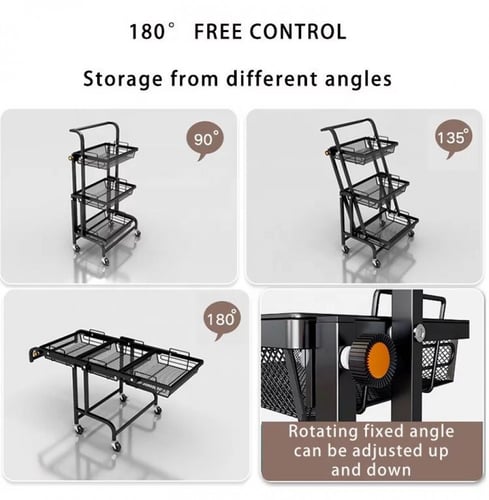 رفوف 3 ادوار متعدده الإستخدامات بعدة خيارات