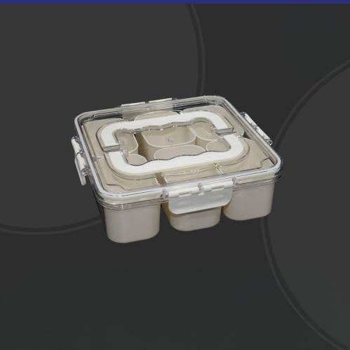 علب تنظيم ثلاجة مقسمه