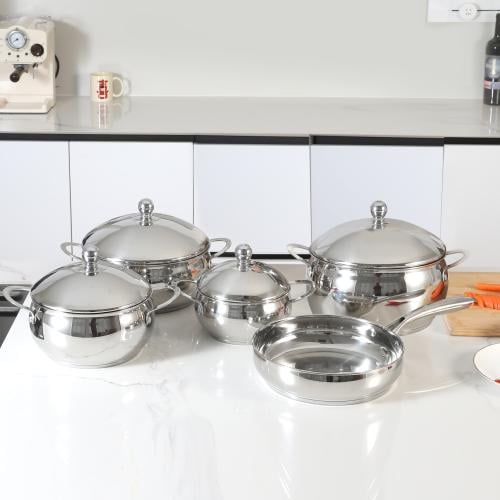 طقم قدور الموقد ستانلس ستيل