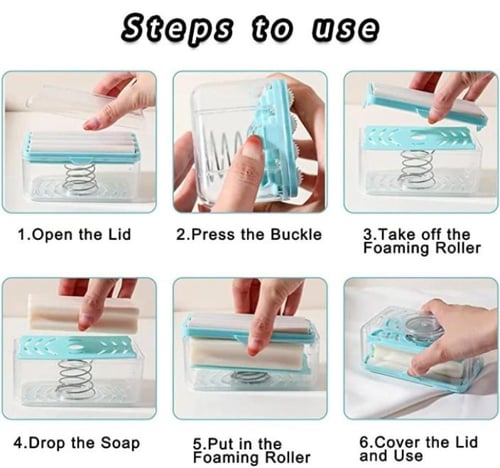 علبة صابون بعدة الوان