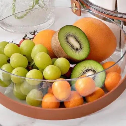 علبة اكريليك بغطاء 21سم