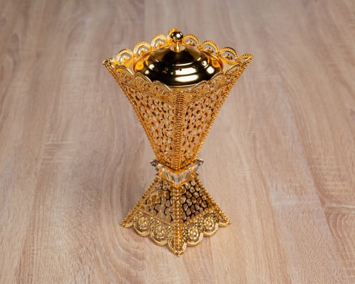 مبخره ذهبيه ارتفاع 26سم