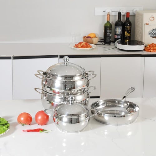 طقم قدور الموقد ستانلس ستيل