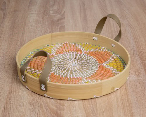 صينية تقديم خزف