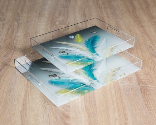 طقم صواني تقديم اكريلك