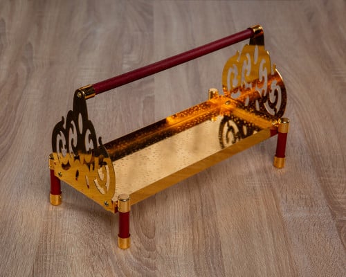 شيال حلى مستطيل ذهبي بعدة مقاسات