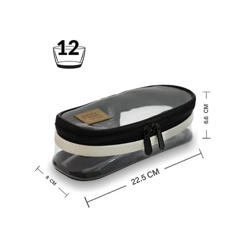 حافظة 12 فنجال شفاف سكري