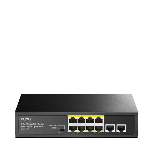 سويتش شبكة كودي جيجابت 10 منافذ منها 8 منافذ PoE+...