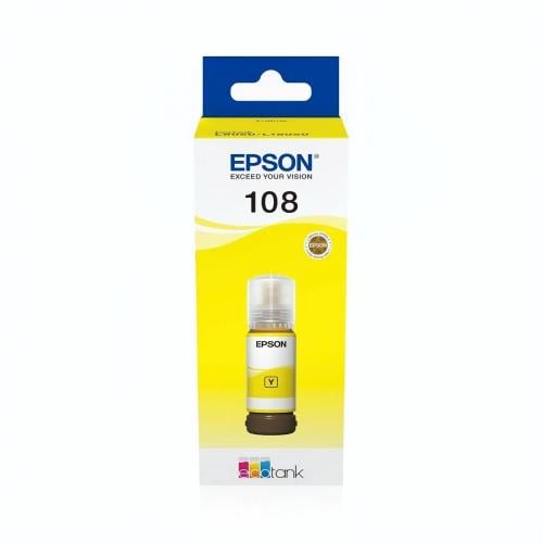 EPSON C13T09C44A EcoTank 108 أصفر - عبوة حبر أصلية