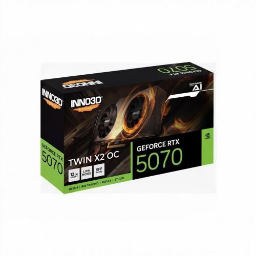 كرت شاشة إنو 3 دي RTX 5070 توين إكس 2 باللون الأسو...