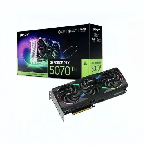 PNY RTX 5070 Ti OC / 16GB GDDR7 / ARGB كرت شاشة