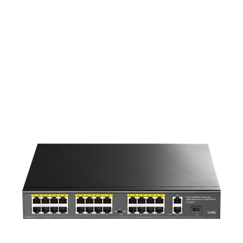 Cudy FS1026PS1 / 24-Port PoE+ / 2G Uplink / 1 SFP...