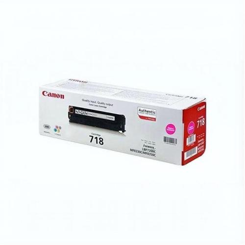 حبر طابعة كانون 718 أحمر / Canon 718 Magenta Toner