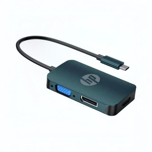 HP USB-C to VGA HDMI DP Adapter CT200 CV476 / محول...