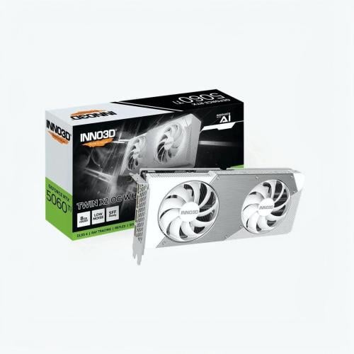 Inno3D Twin X2 OC / RTX 5060 8GB / GDDR7 / White ك...