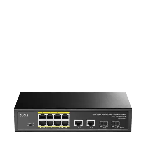 سويتش شبكة كودي جيجابت 10 منافذ منها 8 منافذ PoE+...