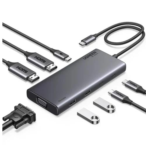 Ugreen 35588 / 8 In 1 / 4K 60Hz / 100W PD / موزع ي...