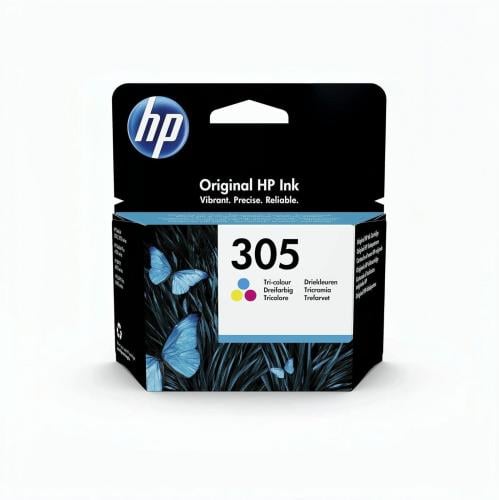حبر طابعة اتش بي 305 ملون / HP 305 Tri-color Ink C...