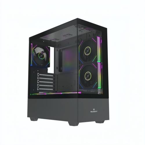 Majesty Raad Pro Black / 6 ARGB Fans كيس كمبيوتر