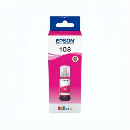 EPSON C13T09C34A EcoTank 108 أحمر - عبوة حبر أصلية