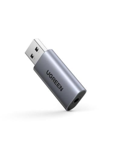 مُحوّل صوت يو جرين USB إلى 3.5mm ألومنيوم / 80864