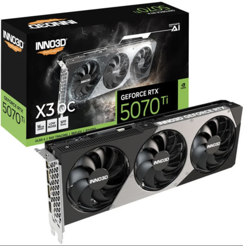 VGA INNO3D GRFORCE RTX 5070TI X3 OC 16GB GDDR7 INN...