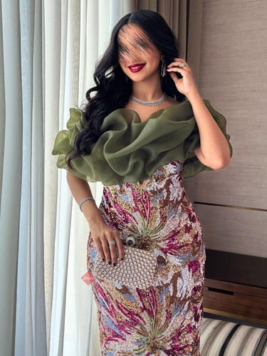 فستان فخم انيق للمناسبات