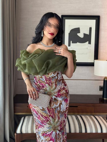 فستان فخم انيق للمناسبات